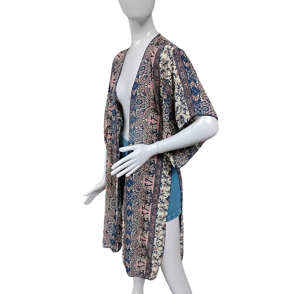 Better Be Open Kimono Size Small Sheer Lightweight Short Sleeve